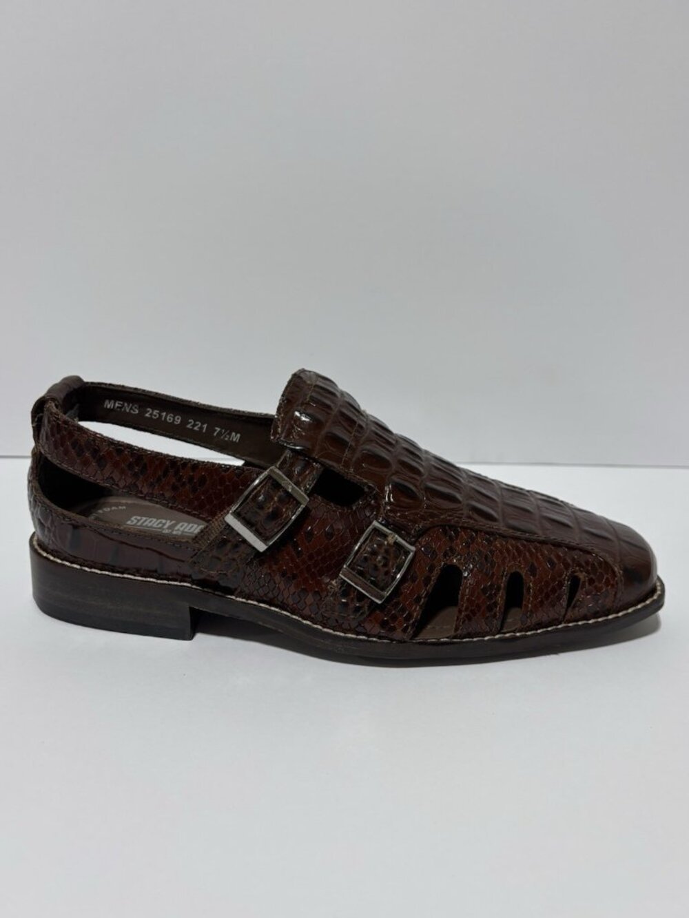 Stacy Adams Men’s Calvino City Sandals Cognac, Size 7.5 M
